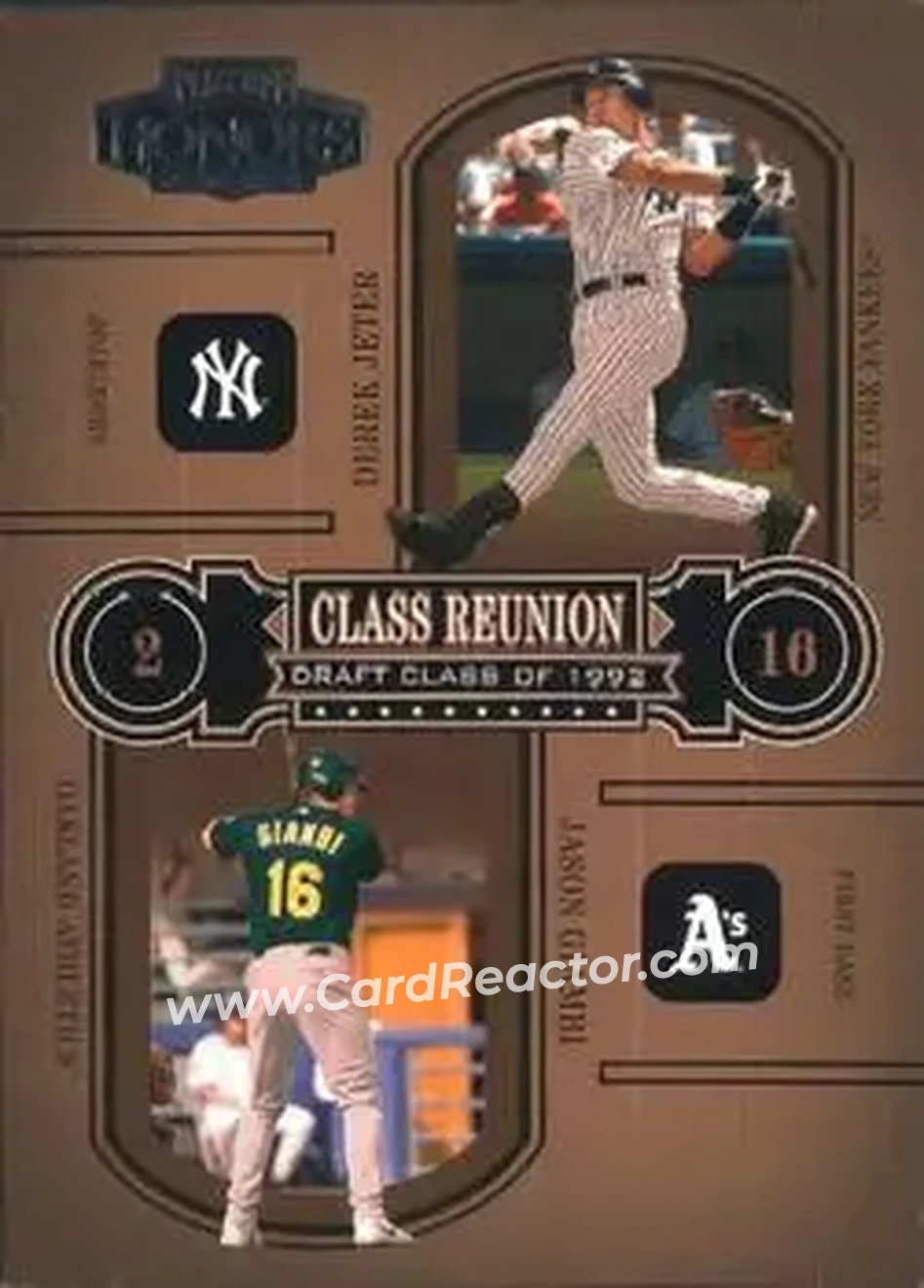 2004 Playoff Honors - Class Reunion #CR-18 - Derek Jeter - Jason Giambi - Front