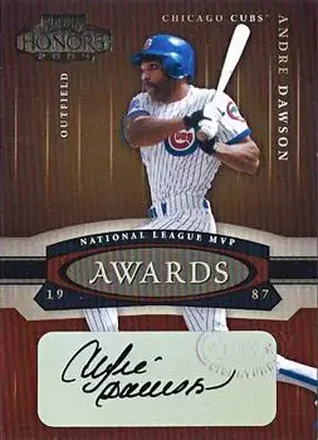 2004 Playoff Honors - Awards Signature #A-13 - Andre Dawson - Chicago Cubs