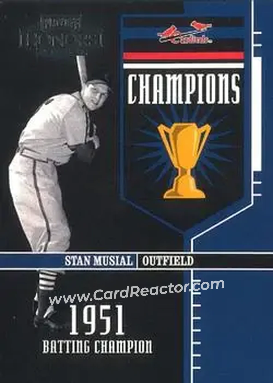2004 Playoff Honors - Champions #C-1 - Stan Musial - St. Louis Cardinals - Front