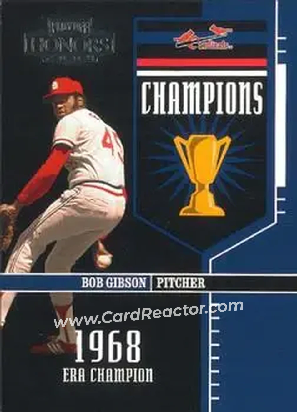 2004 Playoff Honors - Champions #C-3 - Bob Gibson - St. Louis Cardinals - Front
