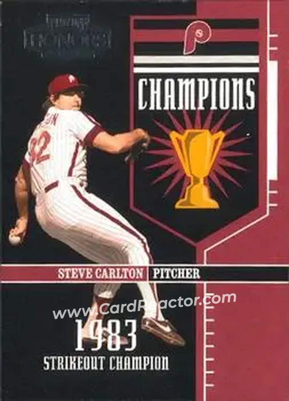 2004 Playoff Honors - Champions #C-6 - Steve Carlton - Philadelphia Phillies - Front 2004 Playoff Honors - Champions #C-6 - Steve Carlton - Philadelphia Phillies - Front