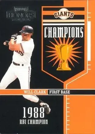 2004 Playoff Honors - Champions #C-7 - Will Clark - San Francisco Giants