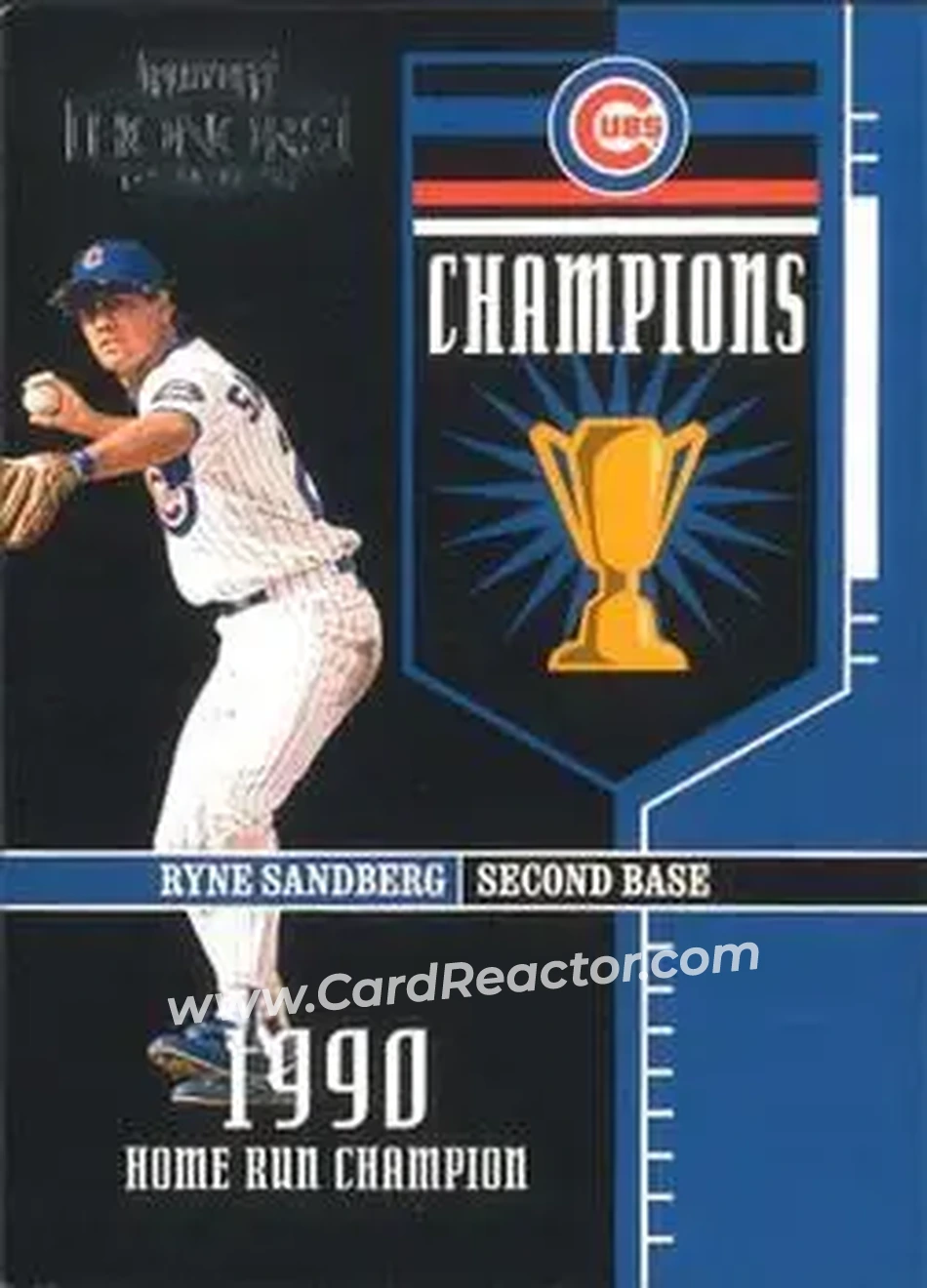 2004 Playoff Honors - Champions #C-9 - Ryne Sandberg - Chicago Cubs - Front 2004 Playoff Honors - Champions #C-9 - Ryne Sandberg - Chicago Cubs - Front