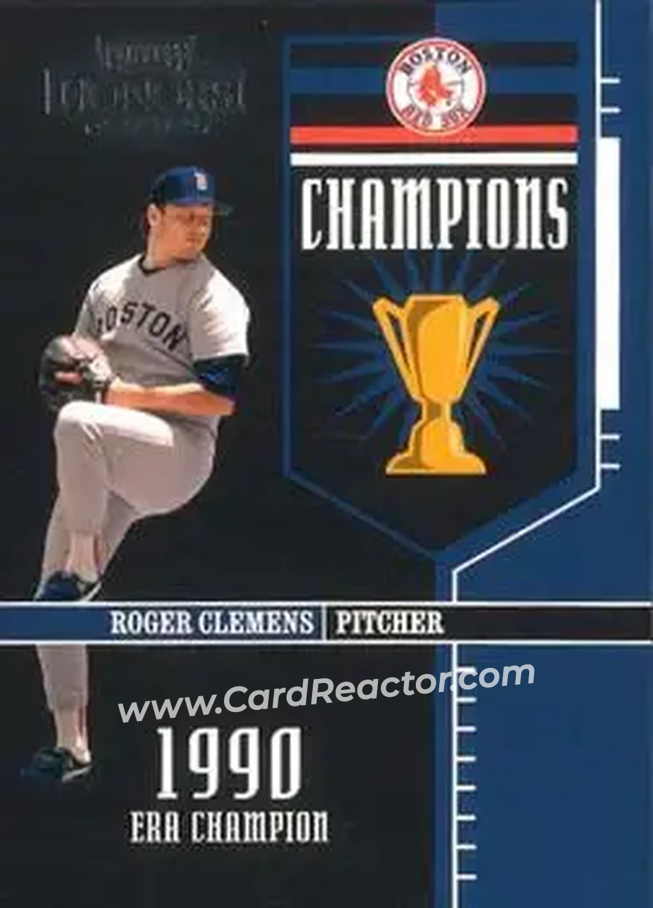 2004 Playoff Honors - Champions #C-10 - Roger Clemens - Boston Red Sox - Front 2004 Playoff Honors - Champions #C-10 - Roger Clemens - Boston Red Sox - Front