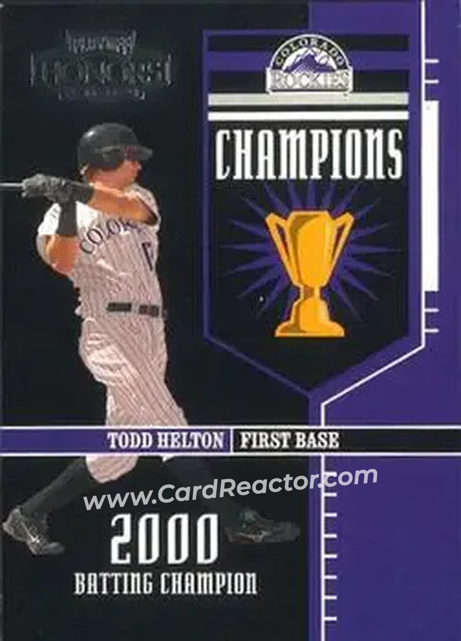 2004 Playoff Honors - Champions #C-13 - Todd Helton - Colorado Rockies - Front