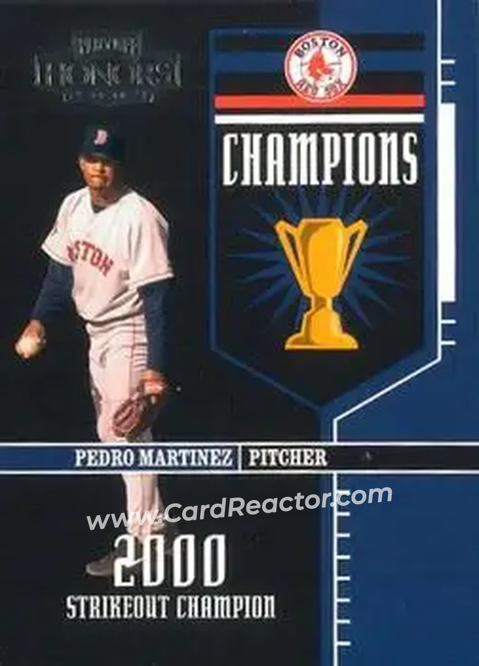 2004 Playoff Honors - Champions #C-16 - Pedro Martinez - Boston Red Sox - Front