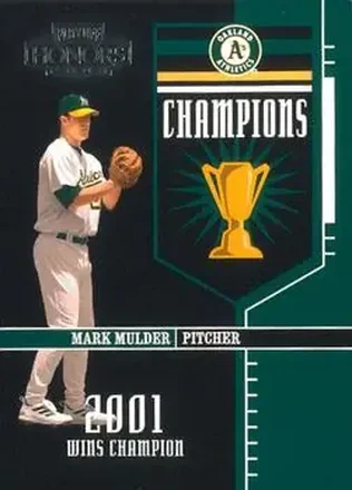 2004 Playoff Honors - Champions #C-17 - Mark Mulder - Oakland Athletics