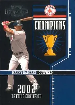 2004 Playoff Honors - Champions #C-18 - Manny Ramirez - Boston Red Sox