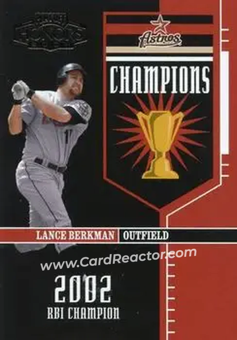 2004 Playoff Honors - Champions #C-19 - Lance Berkman - Houston Astros - Front