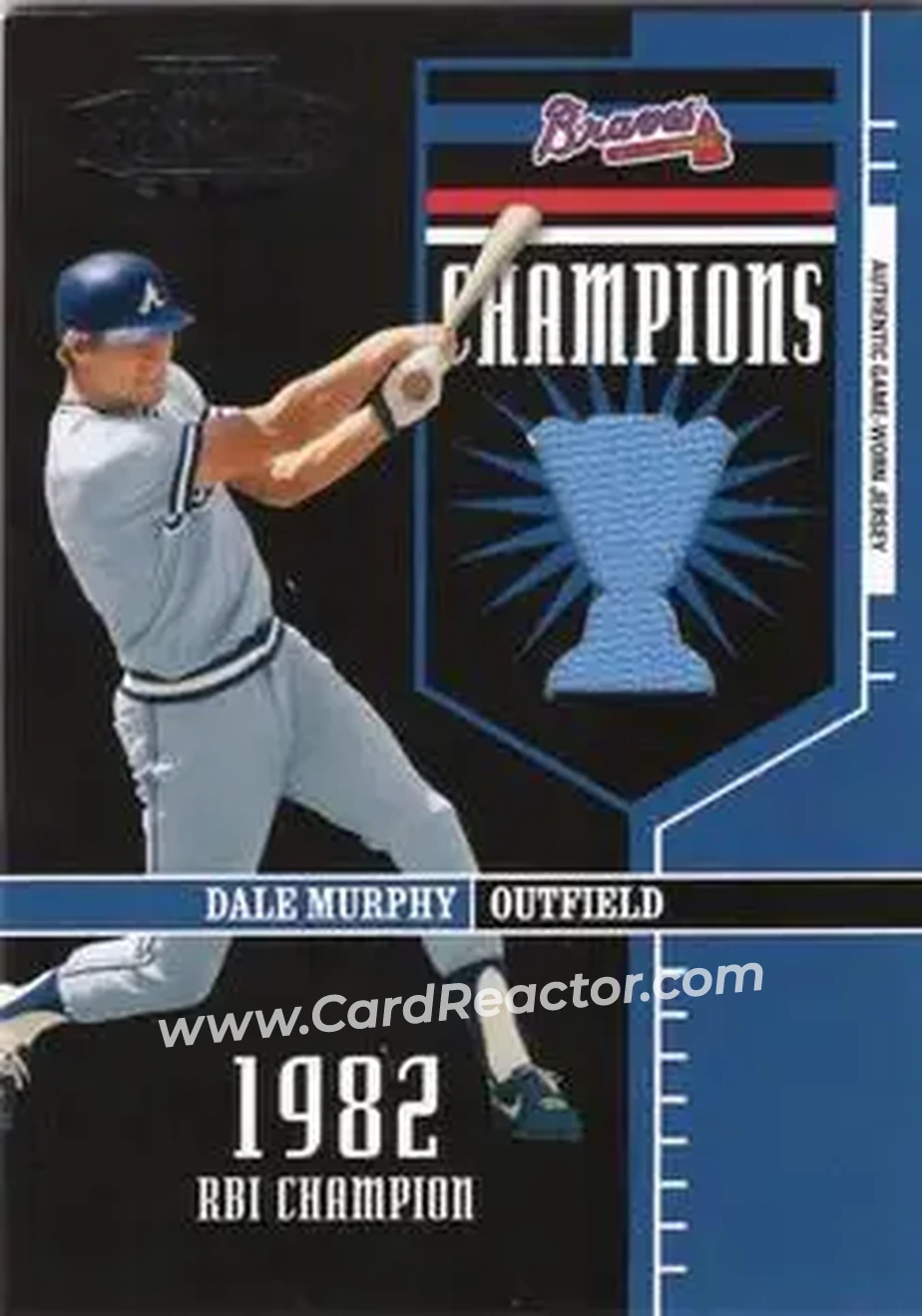 2004 Playoff Honors - Champions Jersey #C-5 - Dale Murphy - Atlanta Braves - Front 2004 Playoff Honors - Champions Jersey #C-5 - Dale Murphy - Atlanta Braves - Front