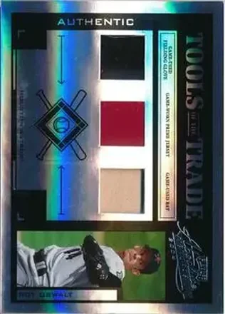 2004 Playoff Absolute Memorabilia - Tools of the Trade Material Trio PS #TT-130 - Roy Oswalt - Houston Astros