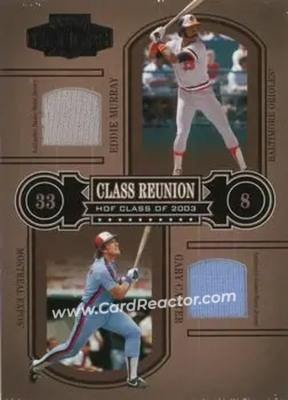 2004 Playoff Honors - Class Reunion Material #CR-1 - Eddie Murray - Gary Carter - Front