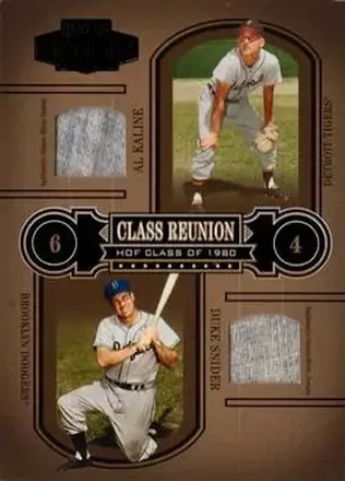 2004 Playoff Honors #CR-9 Class Reunion Material Al Kaline - Duke Snider
