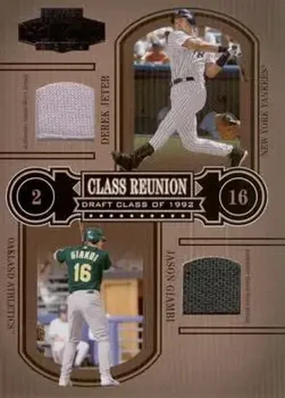 2004 Playoff Honors #CR-18 Class Reunion Material Derek Jeter - Jason Giambi