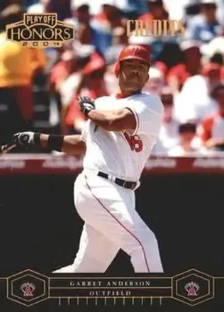 2004 Playoff Honors - Credits Bronze #2 - Garret Anderson - Anaheim Angels