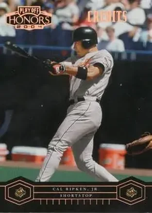 2004 Playoff Honors - Credits Bronze #27 - Cal Ripken - Baltimore Orioles