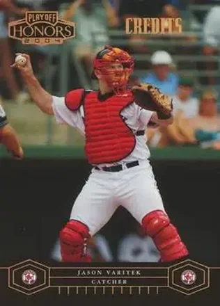 2004 Playoff Honors - Credits Bronze #36 - Jason Varitek - Boston Red Sox