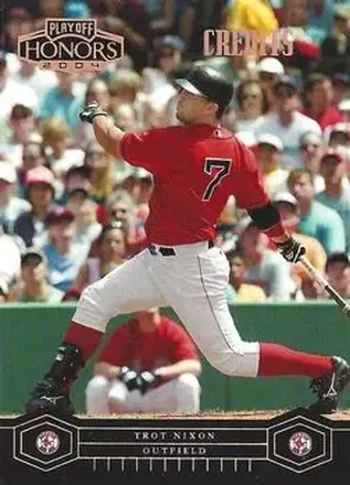 2004 Playoff Honors - Credits Bronze #41 - Trot Nixon - Boston Red Sox