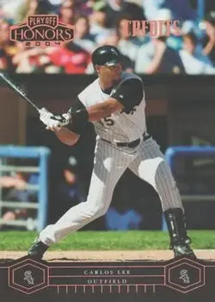 2004 Playoff Honors - Credits Bronze #51 - Carlos Lee - Chicago White Sox