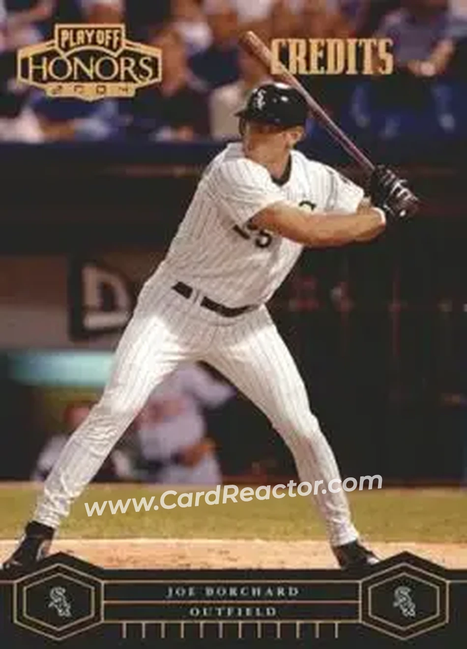 2004 Playoff Honors - Credits Bronze #53 - Joe Borchard - Chicago White Sox - Front 2004 Playoff Honors - Credits Bronze #53 - Joe Borchard - Chicago White Sox - Front