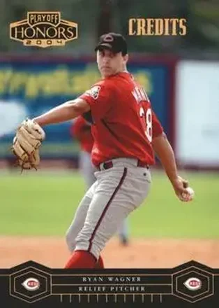 2004 Playoff Honors - Credits Bronze #61 - Ryan Wagner - Cincinnati Reds