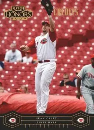 2004 Playoff Honors - Credits Bronze #62 - Sean Casey - Cincinnati Reds