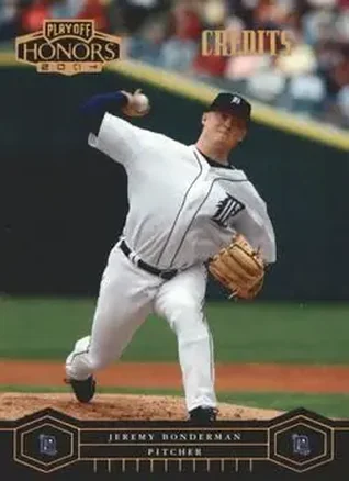 2004 Playoff Honors - Credits Bronze #77 - Jeremy Bonderman - Detroit Tigers