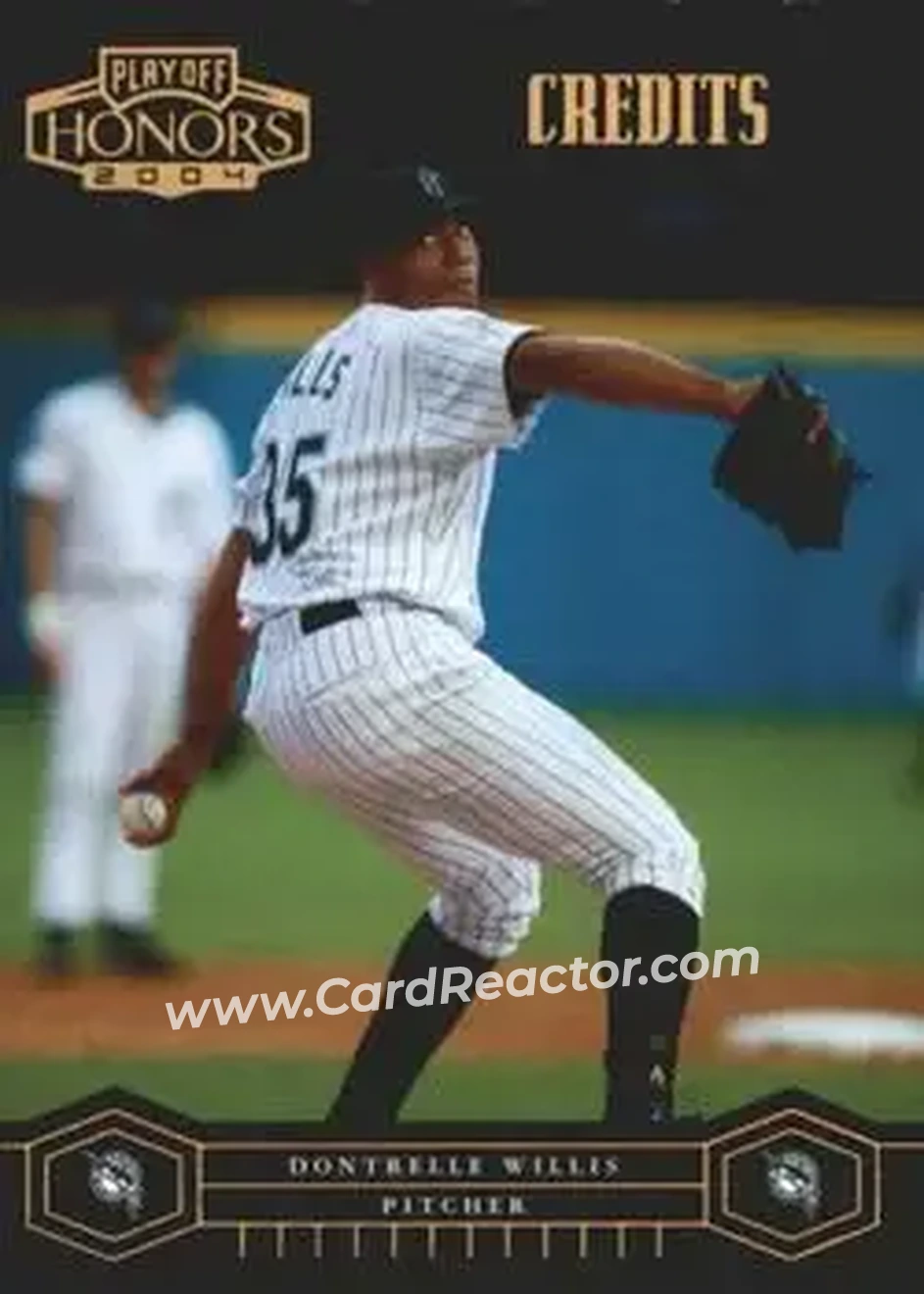 2004 Playoff Honors - Credits Bronze #79 - Dontrelle Willis - Florida Marlins - Front