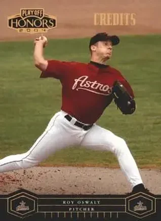 2004 Playoff Honors - Credits Bronze #94 - Roy Oswalt - Houston Astros