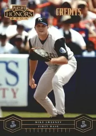 2004 Playoff Honors - Credits Bronze #100 - Mike Sweeney - Kansas City Royals
