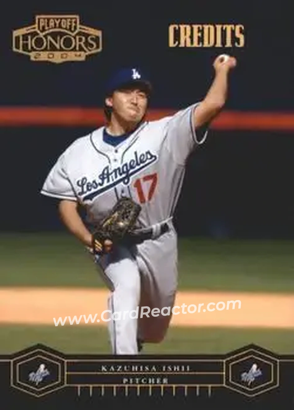 2004 Playoff Honors - Credits Bronze #106 - Kazuhisa Ishii - Los Angeles Dodgers - Front