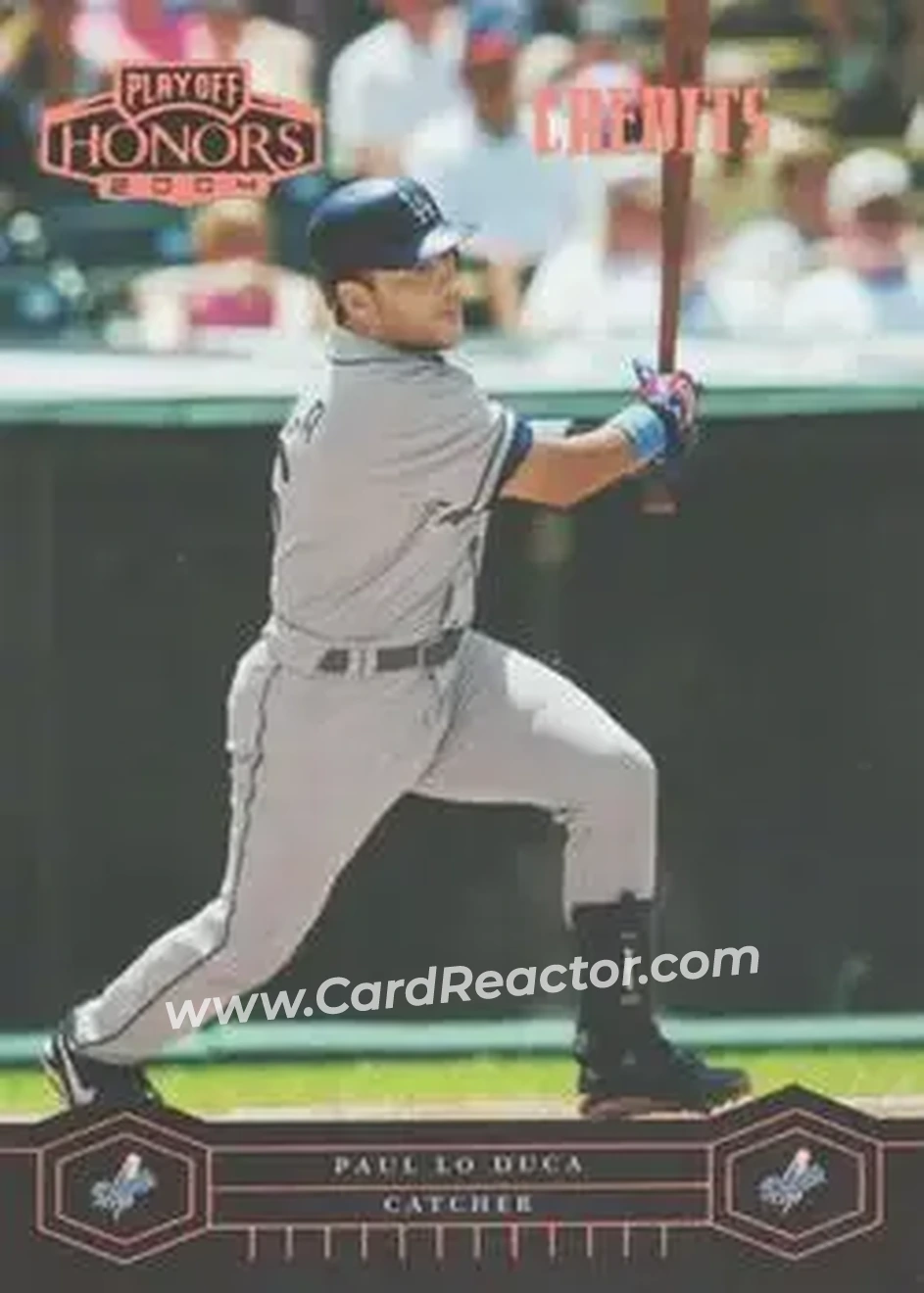 2004 Playoff Honors - Credits Bronze #107 - Paul Lo Duca - Los Angeles Dodgers - Front