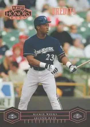 2004 Playoff Honors - Credits Bronze #111 - Rickie Weeks - Milwaukee Brewers