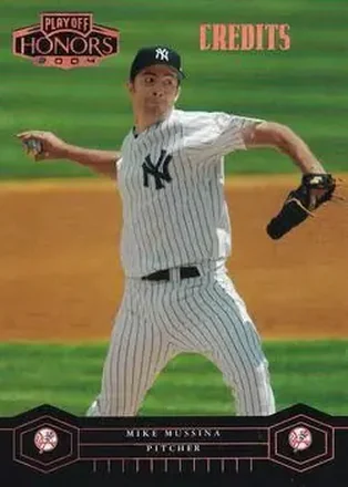 2004 Playoff Honors - Credits Bronze #141 - Mike Mussina - New York Yankees