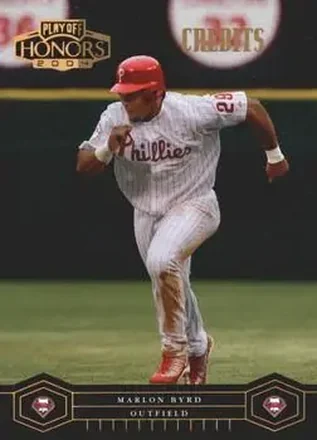 2004 Playoff Honors - Credits Bronze #154 - Marlon Byrd - Philadelphia Phillies