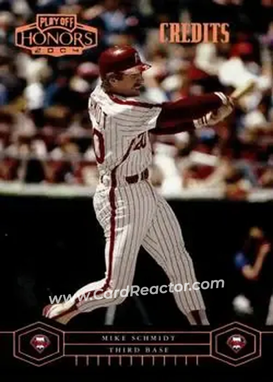 2004 Playoff Honors - Credits Bronze #155 - Mike Schmidt - Philadelphia Phillies - Front