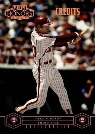 2004 Playoff Honors - Credits Bronze #155 - Mike Schmidt - Philadelphia Phillies