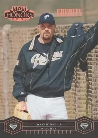 2004 Playoff Honors - Credits Bronze #160 - David Wells - San Diego Padres