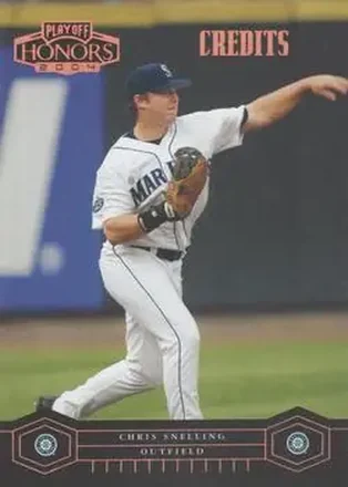 2004 Playoff Honors - Credits Bronze #171 - Chris Snelling - Seattle Mariners