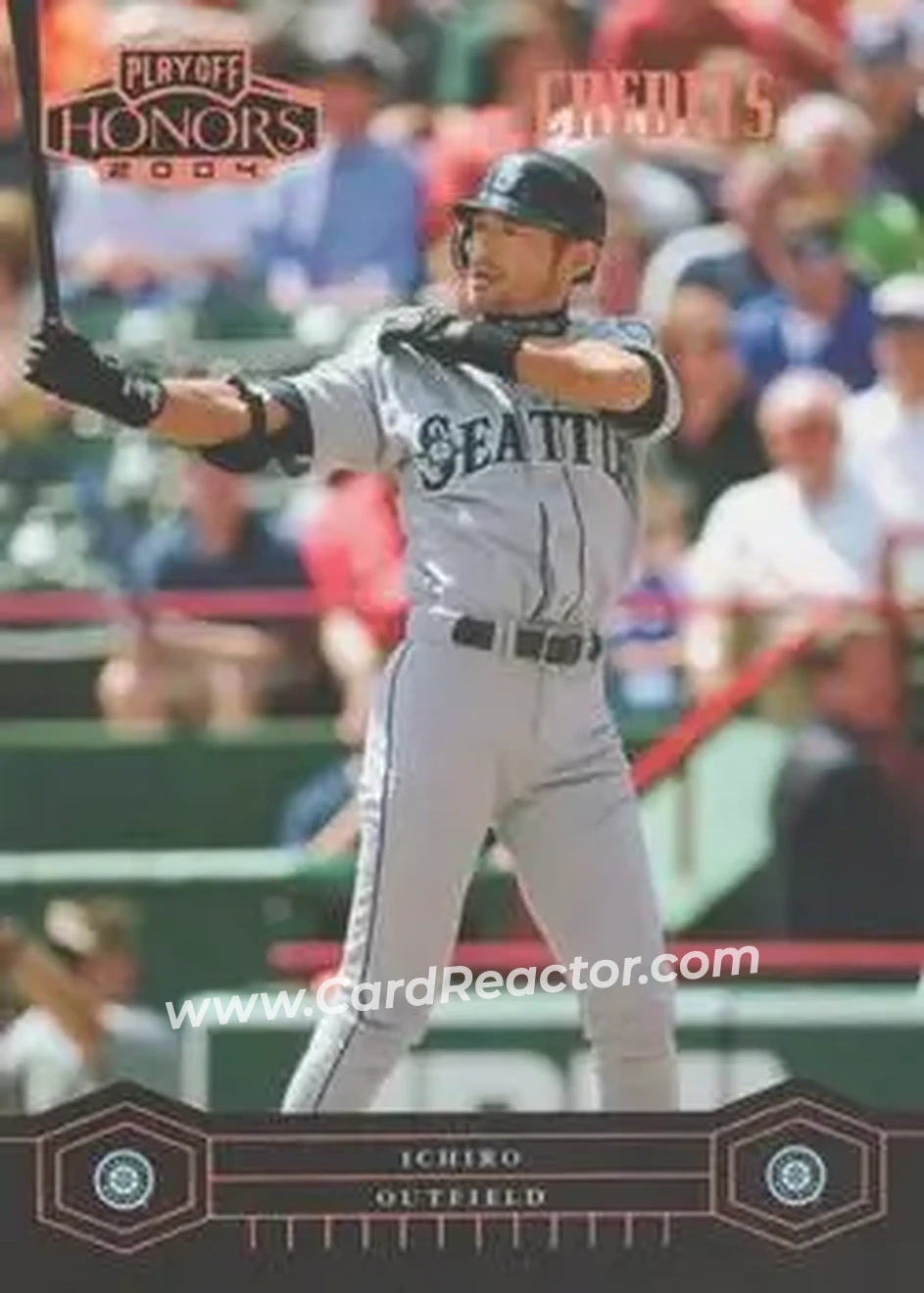 2004 Playoff Honors - Credits Bronze #173 - Ichiro - Seattle Mariners - Front