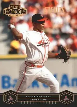 2004 Playoff Honors - Credits Bronze #179 - Edgar Renteria - St. Louis Cardinals
