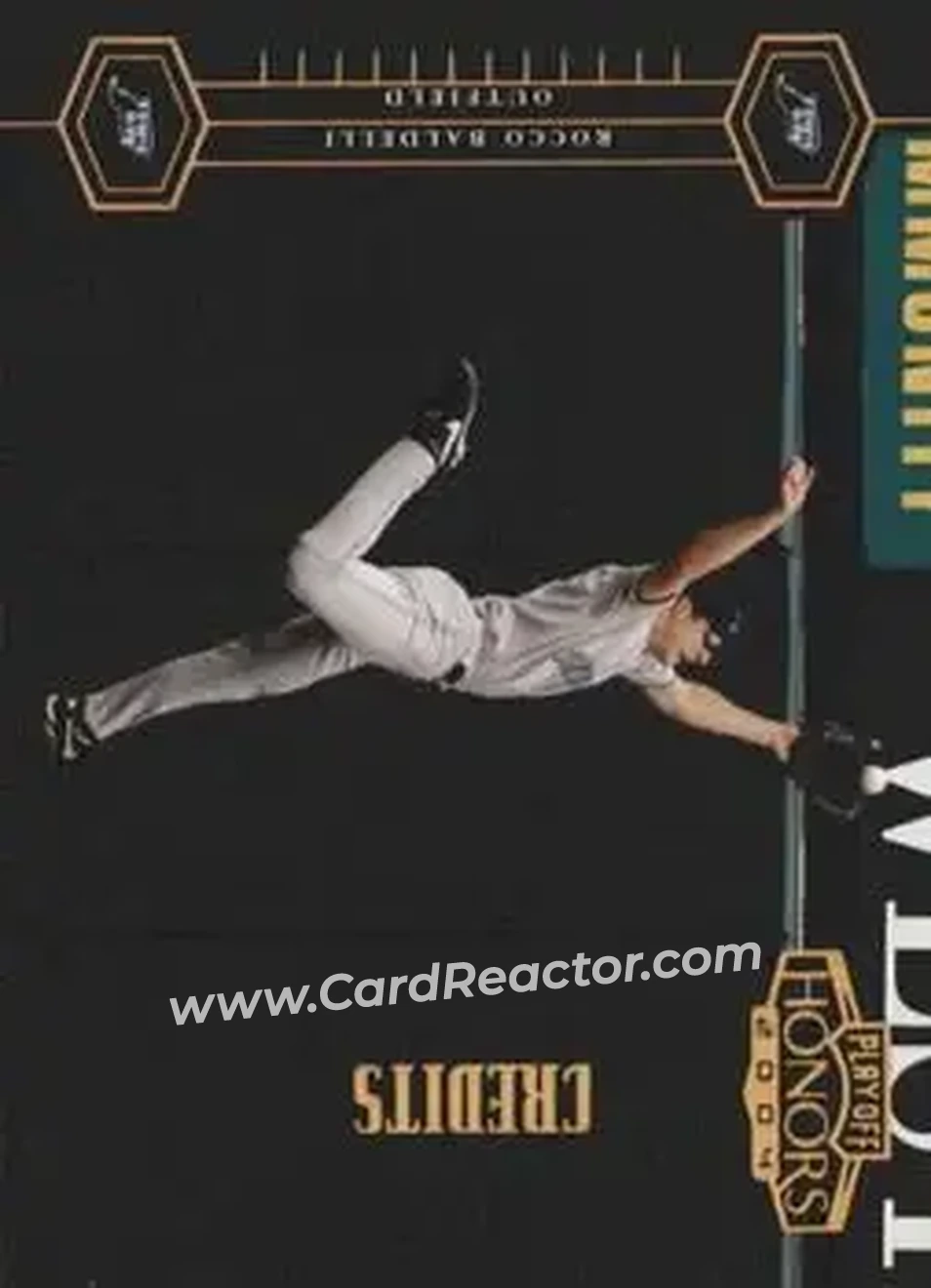 2004 Playoff Honors - Credits Bronze #188 - Rocco Baldelli - Tampa Bay Devil Rays - Front