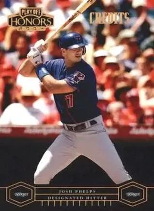 2004 Playoff Honors - Credits Bronze #197 - Josh Phelps - Toronto Blue Jays