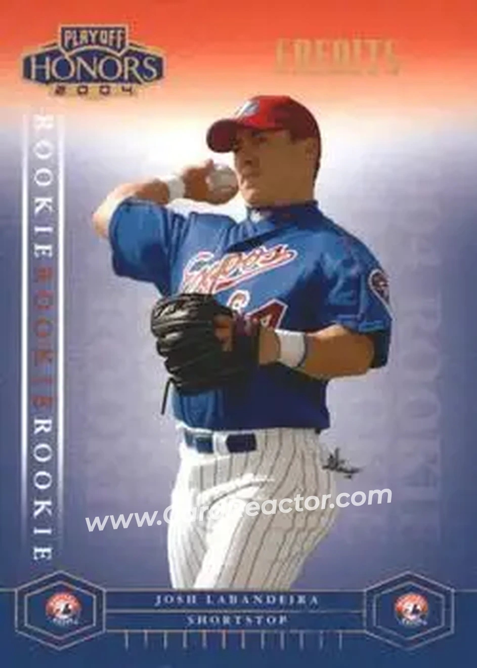 2004 Playoff Honors - Credits Bronze #213 - Josh Labandeira - Montreal Expos - Front