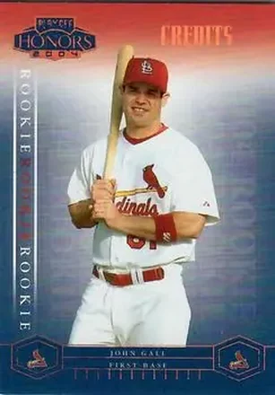 2004 Playoff Honors - Credits Bronze #218 - John Gall - St. Louis Cardinals