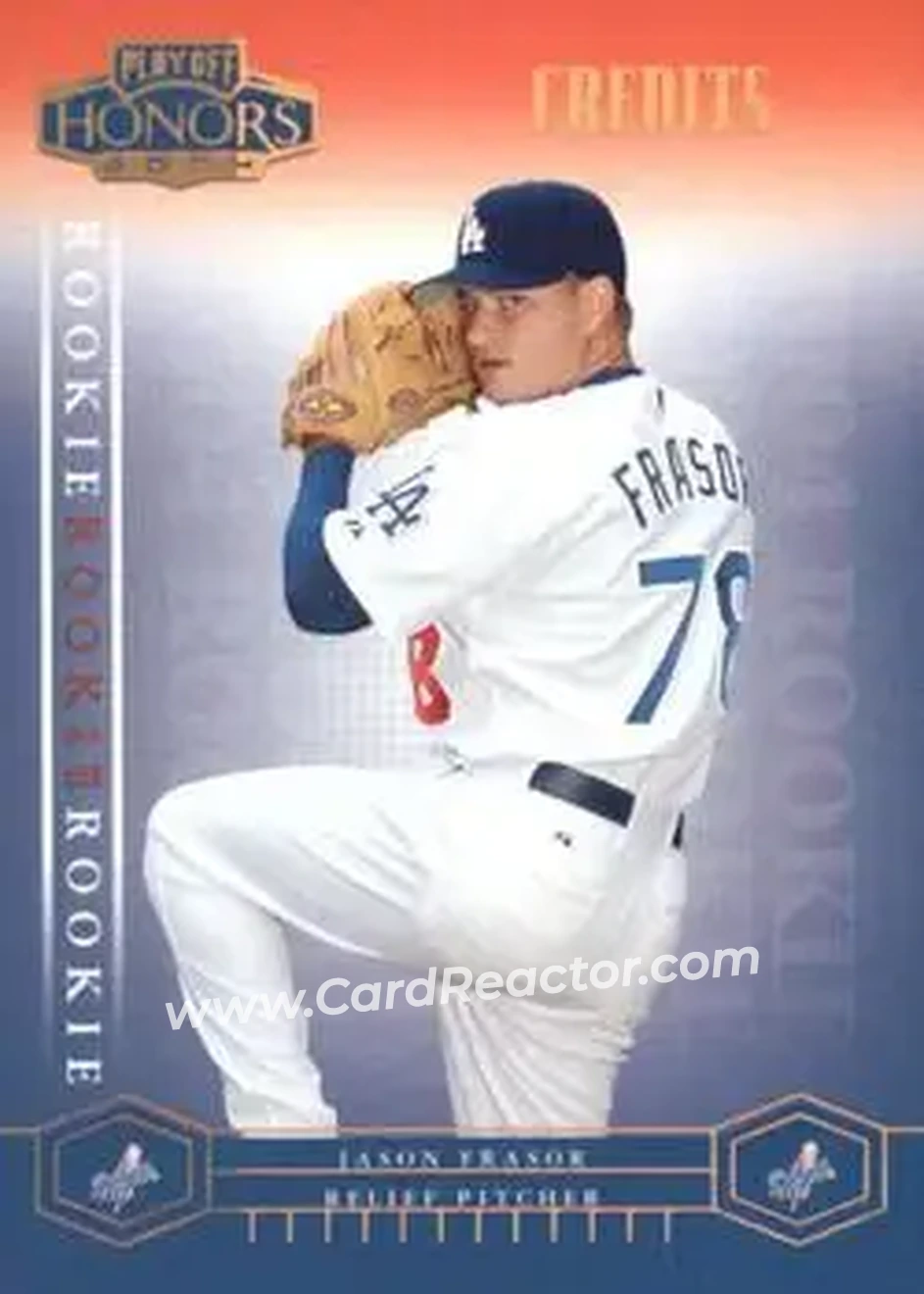 2004 Playoff Honors - Credits Bronze #220 - Jason Frasor - Los Angeles Dodgers - Front