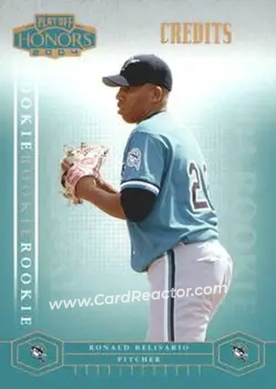 2004 Playoff Honors - Credits Bronze #222 - Ronald Belisario - Florida Marlins - Front