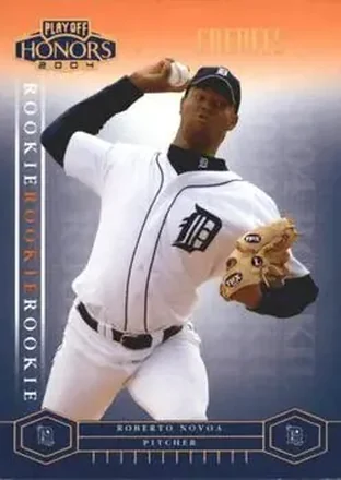2004 Playoff Honors - Credits Bronze #236 - Roberto Novoa - Detroit Tigers