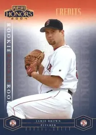 2004 Playoff Honors - Credits Bronze #238 - Jamie Brown - Boston Red Sox