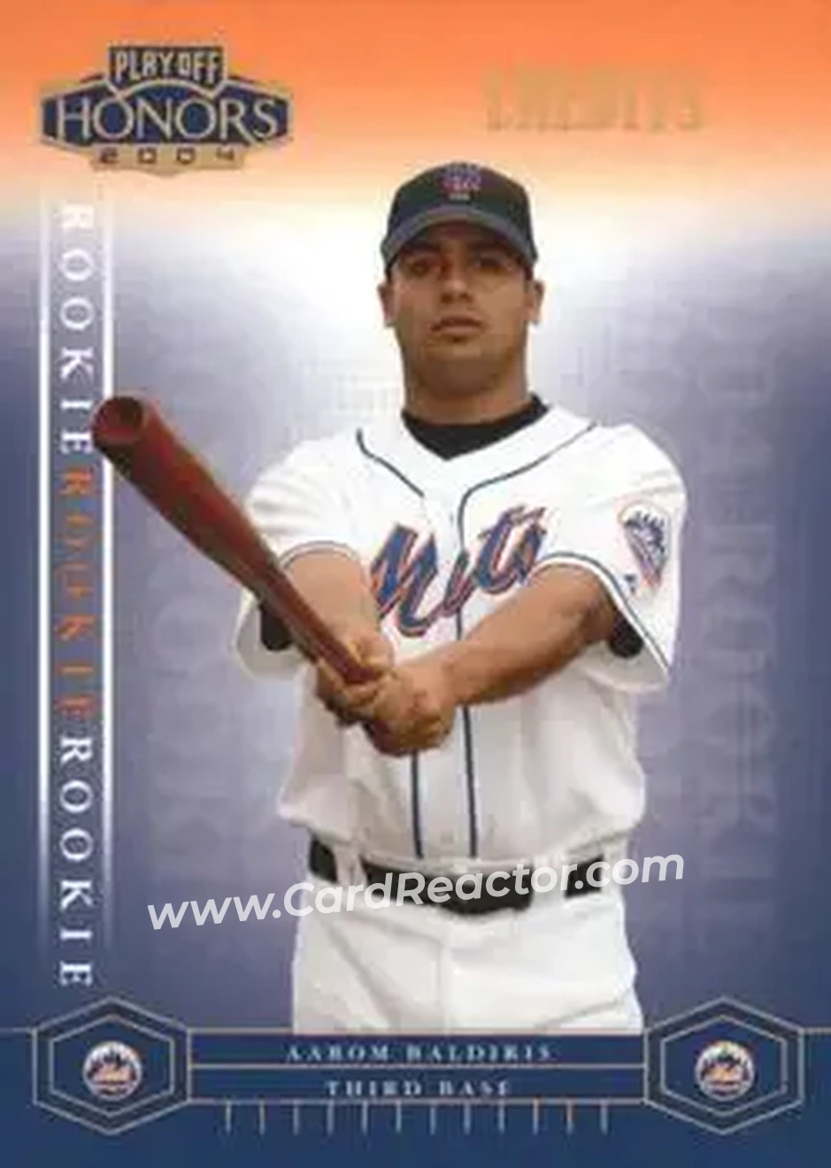 2004 Playoff Honors - Credits Bronze #241 - Aarom Baldiris - New York Mets - Front